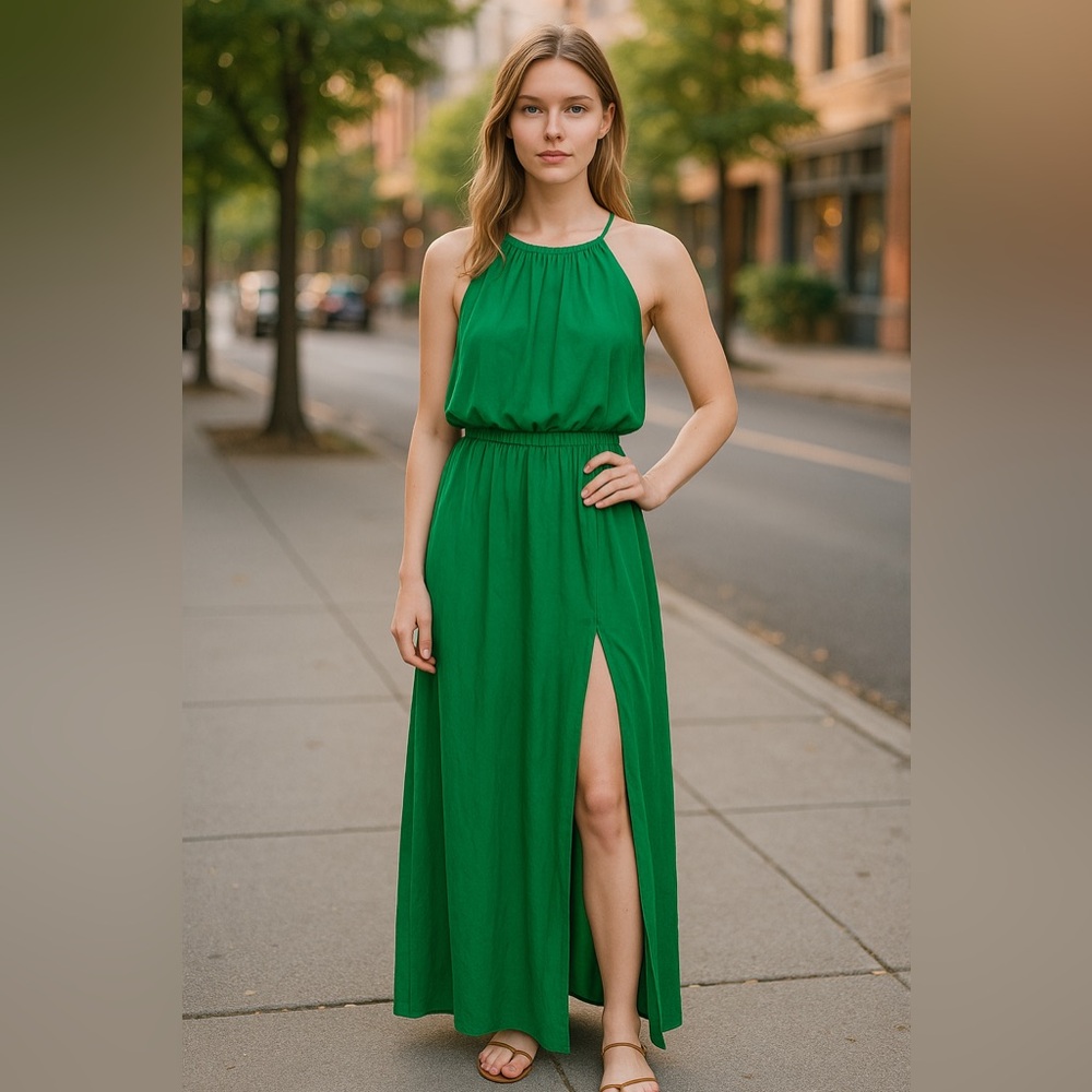 NWT SWEET STORM Jumpsuit Semi Sheer Green SZ-M